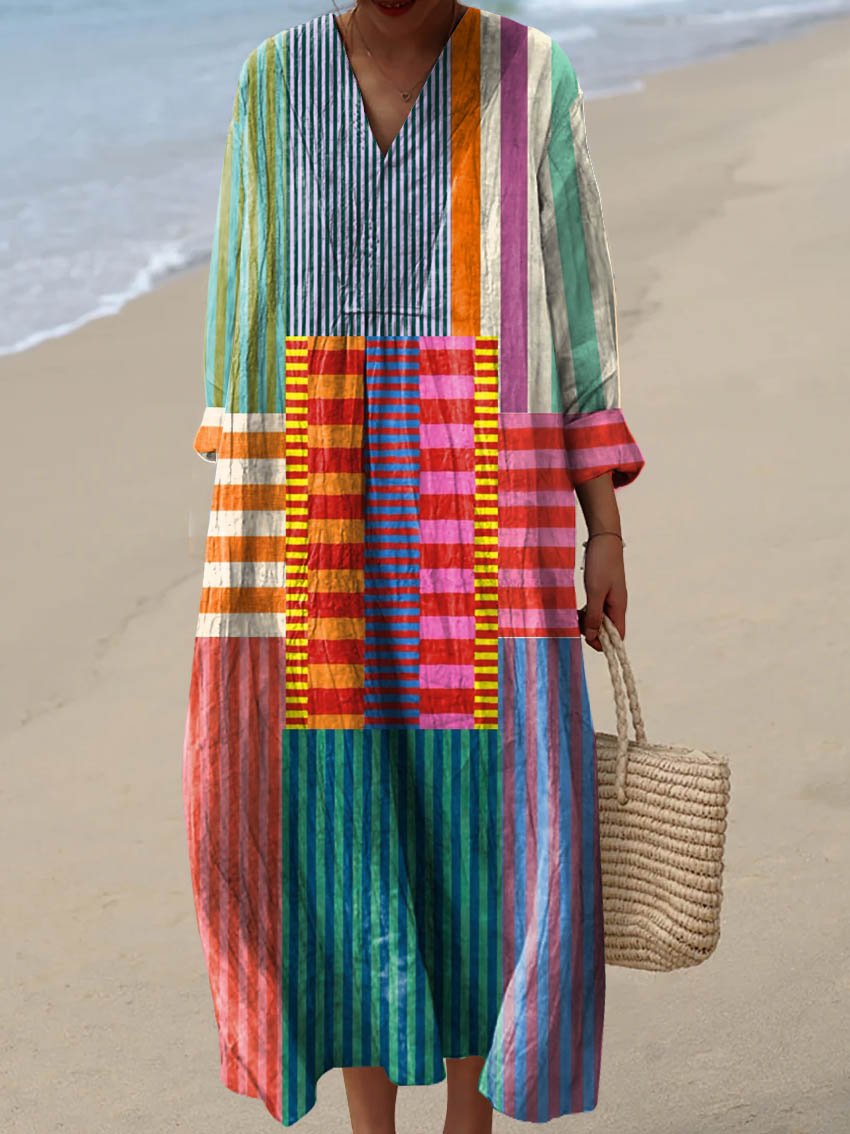 Maple | Vestido con Estampado Geométrico