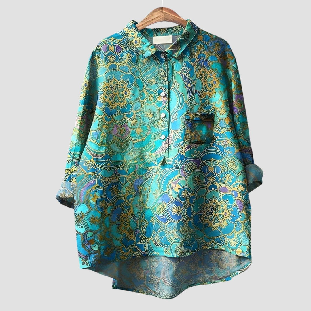 GABRIELLA | Camisa Gráfica Elegante y Versátil