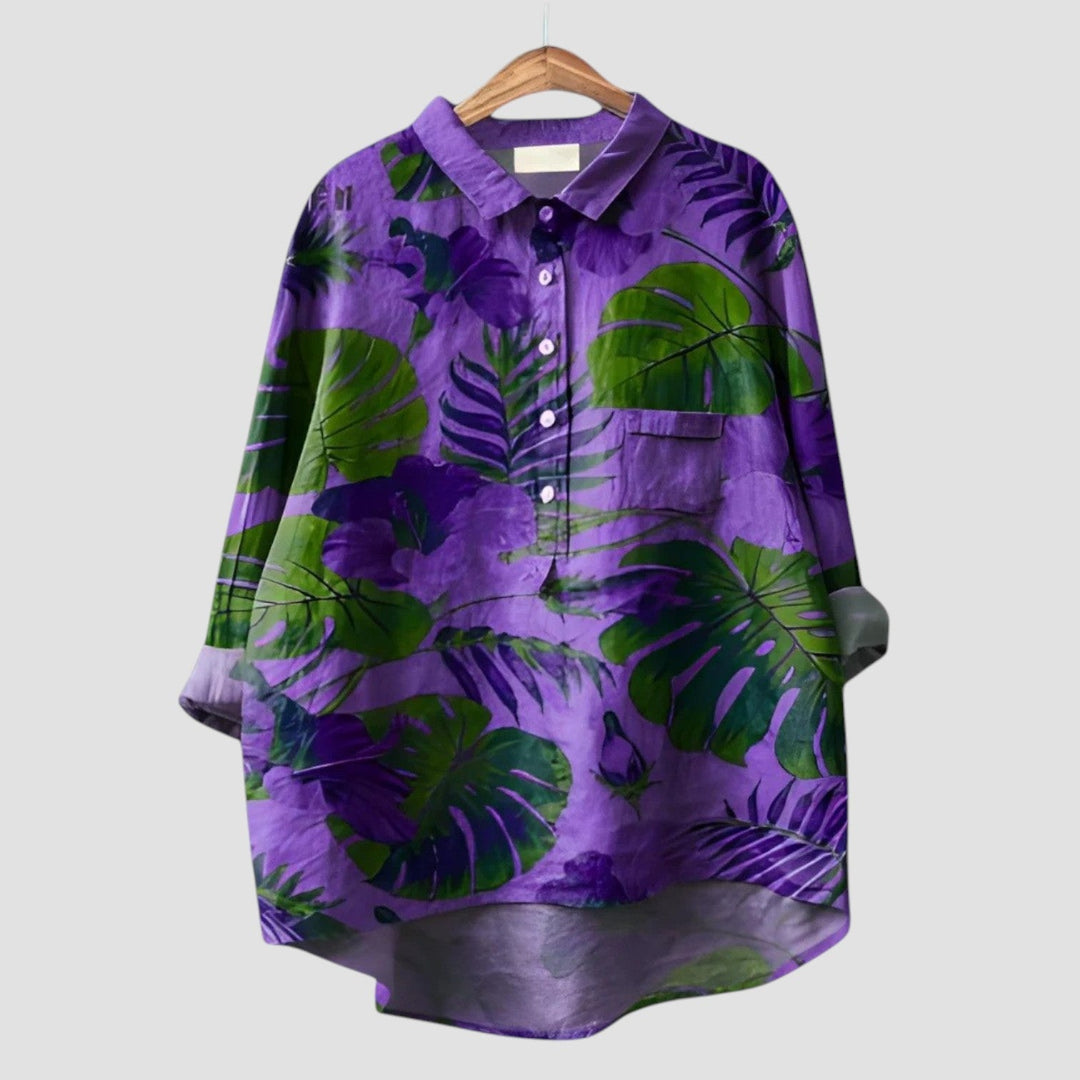 VERONICA | Camisa de Mujer con Estampado Icónico y Corte Moderno