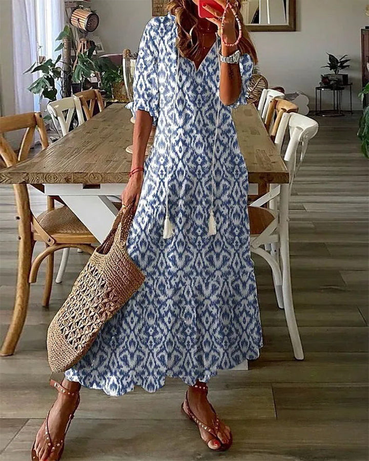 Julie | Vestido Bohemio de Verano con Escote en V