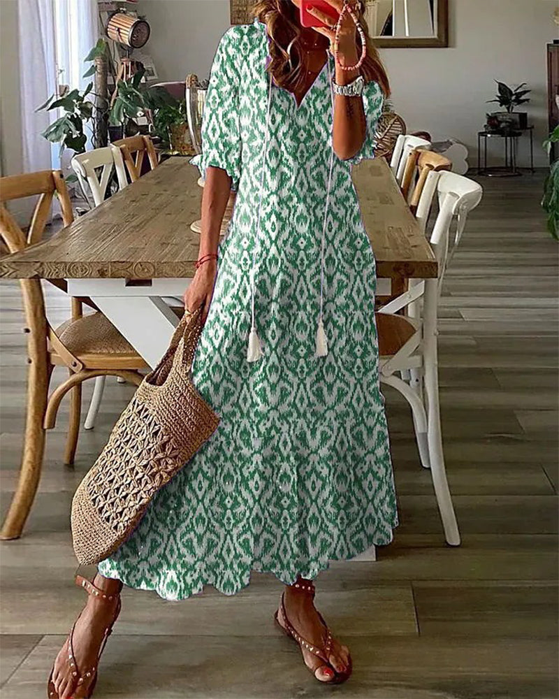 Julie | Vestido Bohemio de Verano con Escote en V