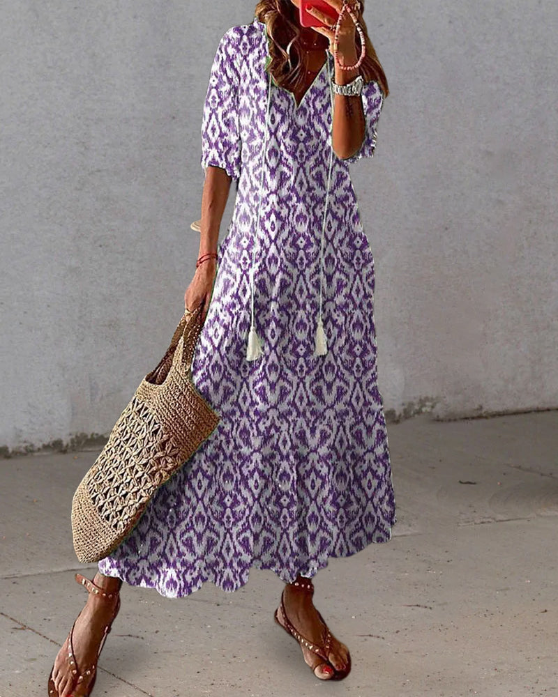 Julie | Vestido Bohemio de Verano con Escote en V