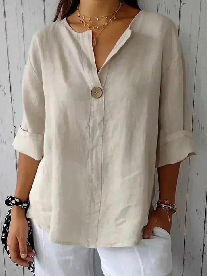 Aubri | Blusa Relajada con Escote en V