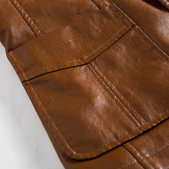 Antonio | Classic Chaqueta de piel de terciopelo