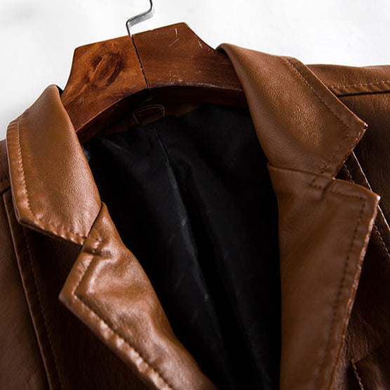 Antonio | Classic Chaqueta de piel de terciopelo