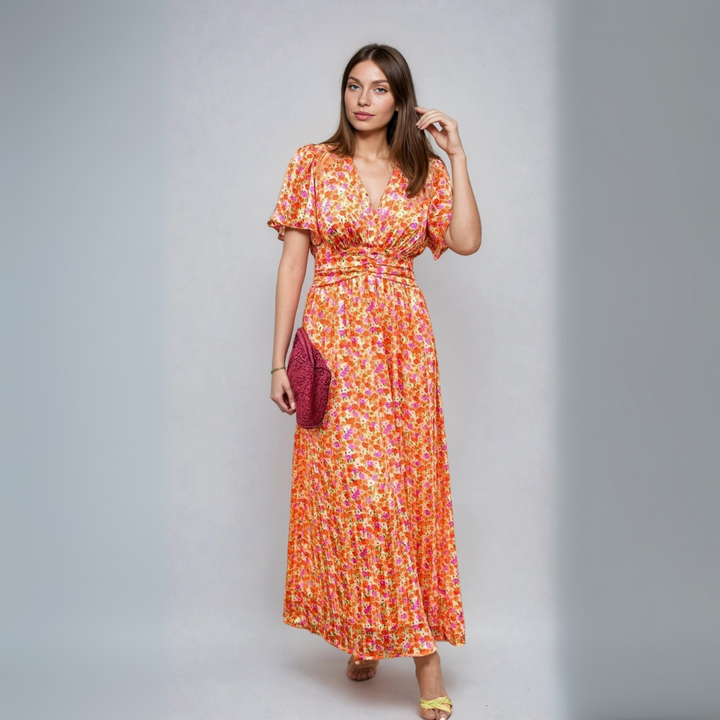 Pauline - Vestido Largo con Estampado Floral
