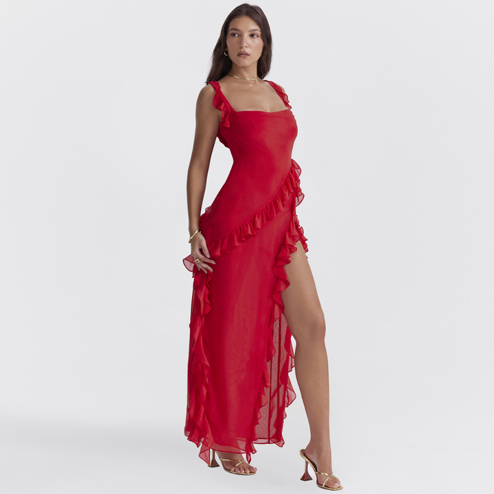 Vestido Largo Amira - Rojo