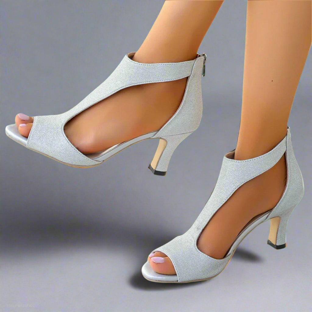Heidrun | Sandalias Elegantes con Tacón Cómodas