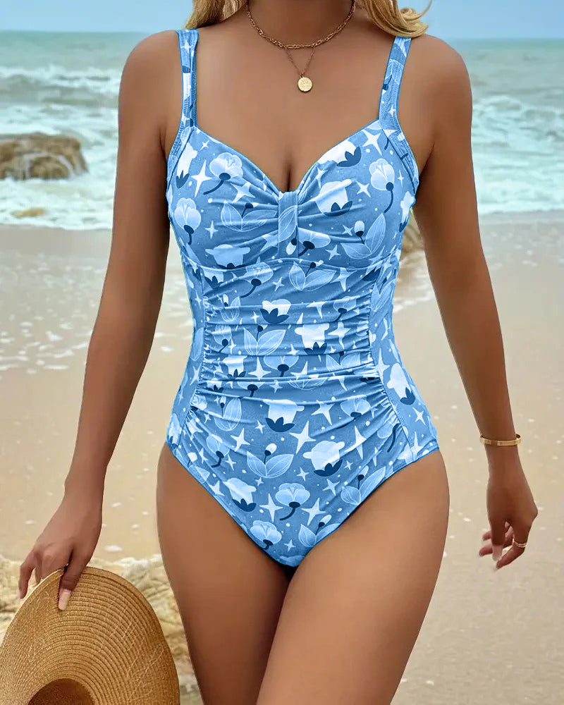 Zoé | Traje de baño de una pieza sin mangas con estampado