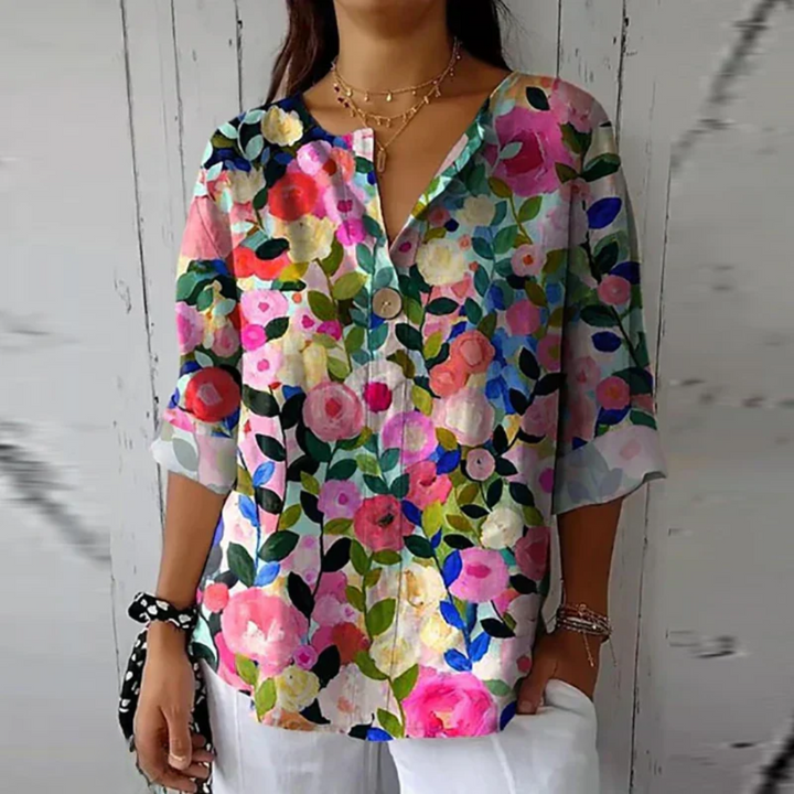 Mavis | Blusa Casual con Estampado Floral