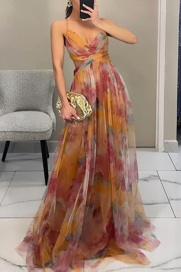 Eléna | Bata larga elegante con estampado floral