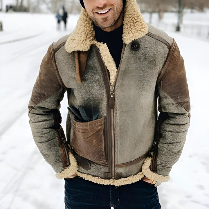 Gael | Chaqueta de cuero vintage
