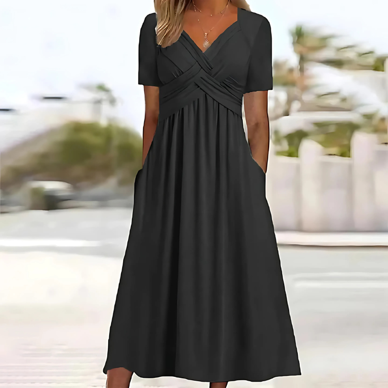 Leia | Vestido Elegante con Cobertura de Abdomen