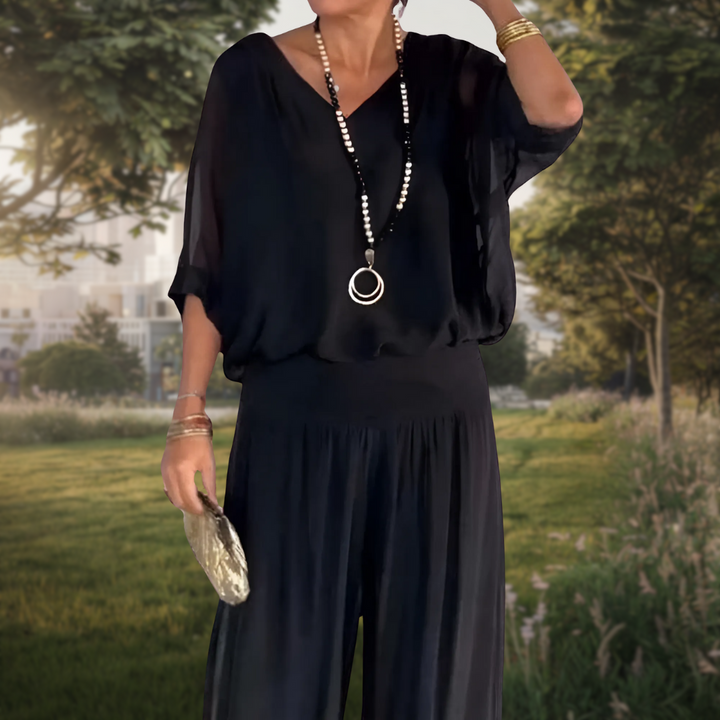 Jolia | Conjunto Bohemio Elegante de 2 Piezas con Ajuste Relajado