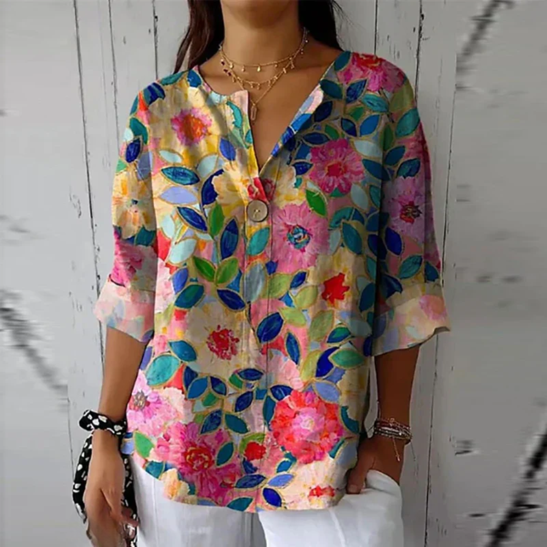 Mavis | Blusa Casual con Estampado Floral