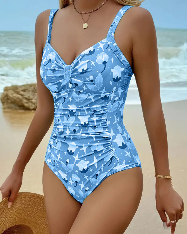 Zoé | Traje de baño de una pieza sin mangas con estampado