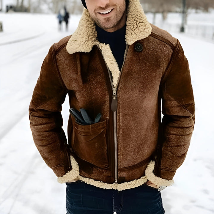 Gael | Chaqueta de cuero vintage