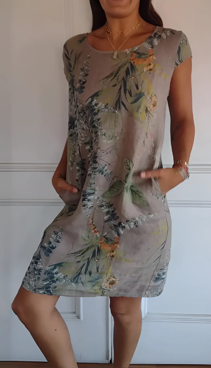 Anne | Vestido Cómodo de Cuello Redondo