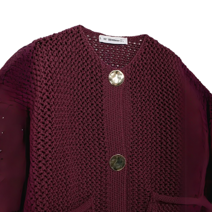 Viola | Chaqueta de punto con botones dorados