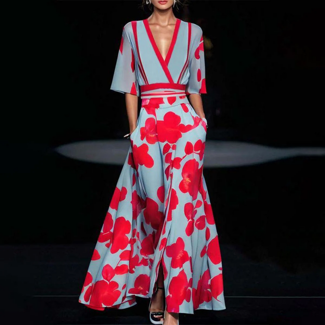 Amara | Bata Floral Clásica