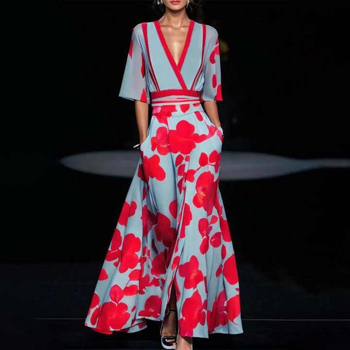 Amara | Bata Floral Clásica
