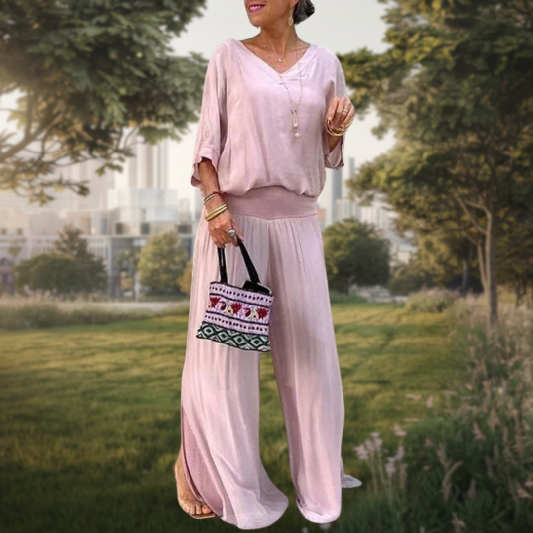 Jolia | Conjunto Bohemio Elegante de 2 Piezas con Ajuste Relajado