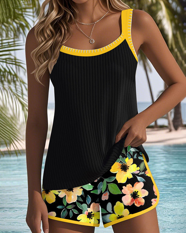 Laluna® | Conjunto de Tankini Elegante de Dos Piezas