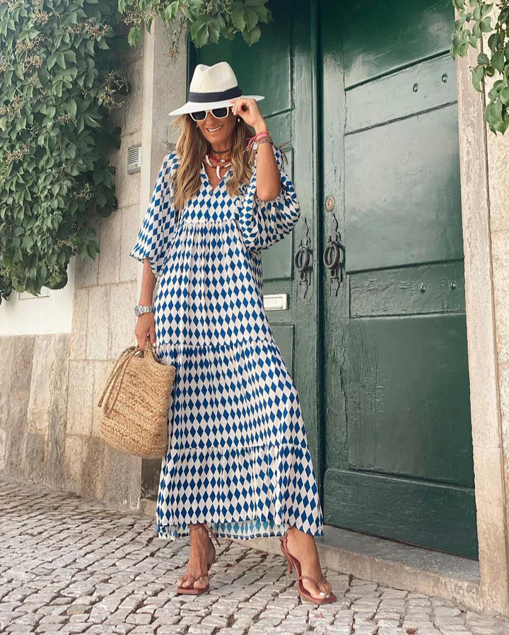 Elin | Bata Maxi Boho en Algodón