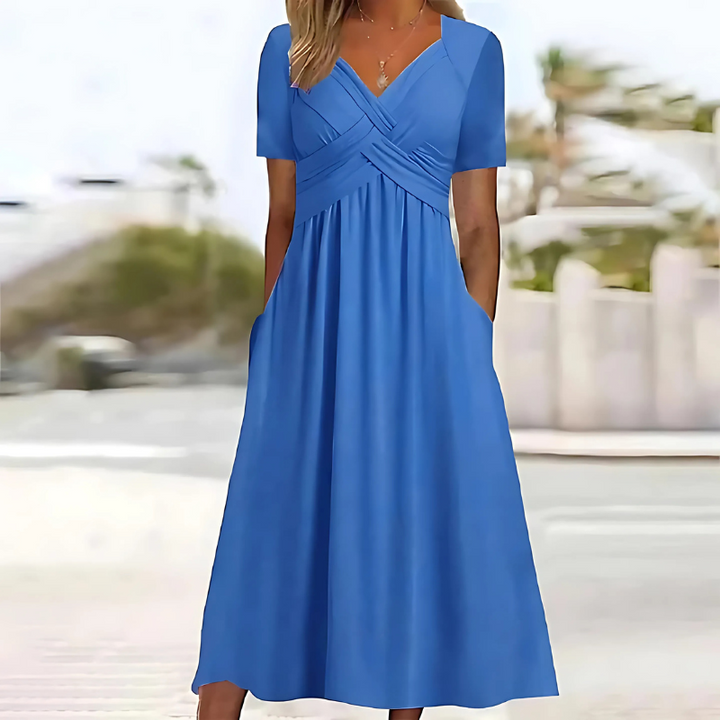 Leia | Vestido Elegante con Cobertura de Abdomen