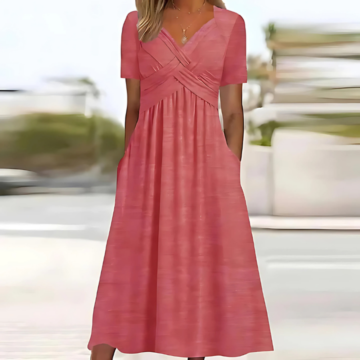 Leia | Vestido Elegante con Cobertura de Abdomen