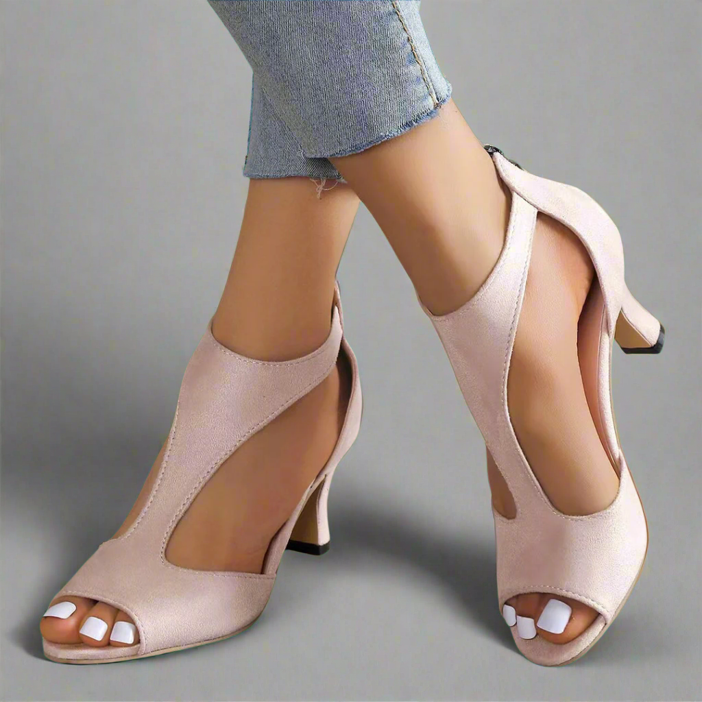 Heidrun | Sandalias Elegantes con Tacón Cómodas