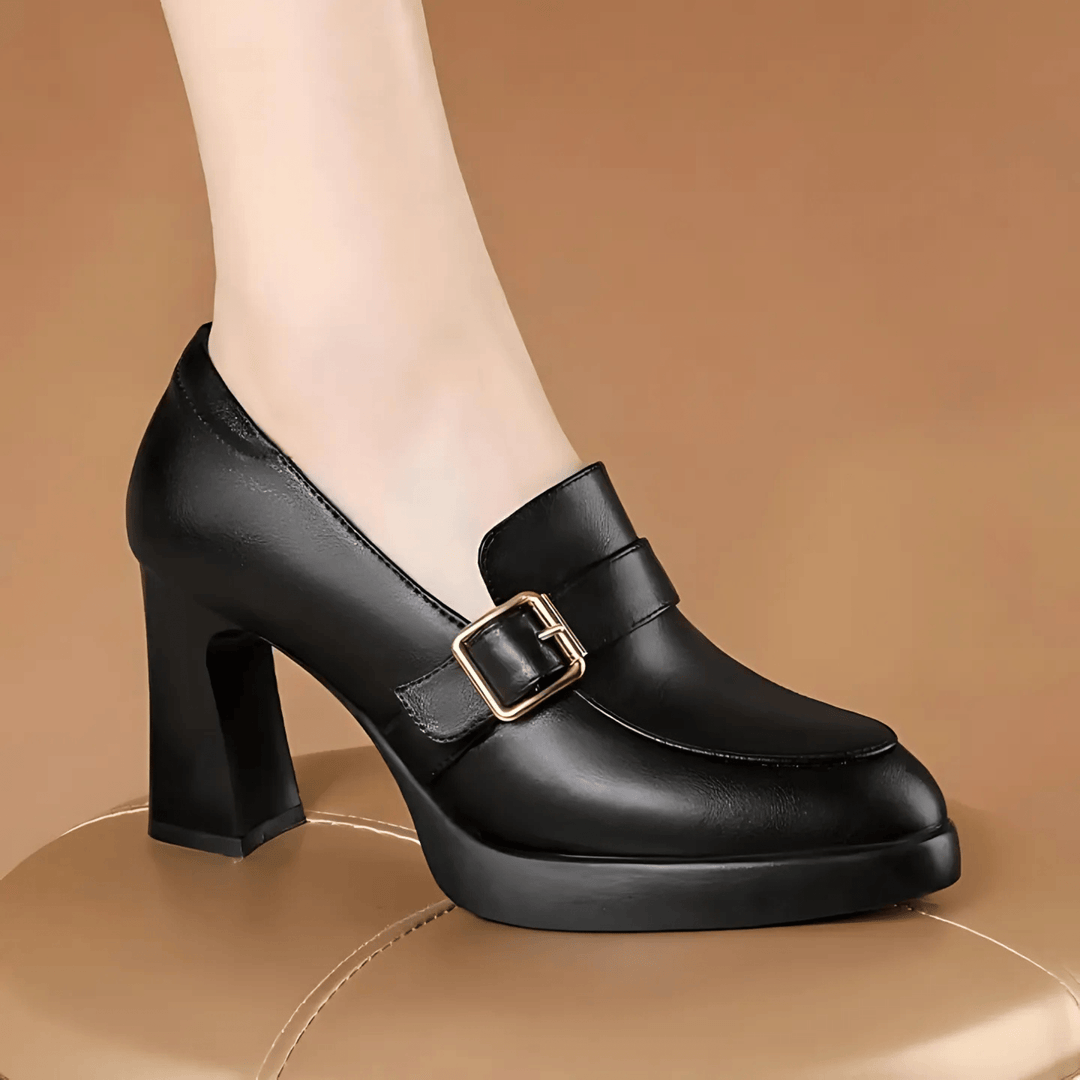 Malena | Zapatos de Tacón Clásicos con Hebilla
