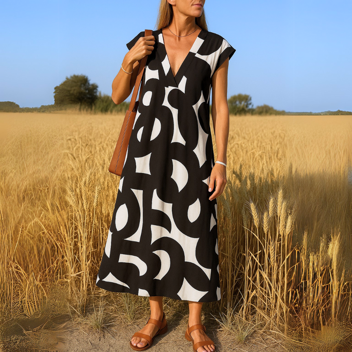 Valérie | Vestido fluido con escote en V