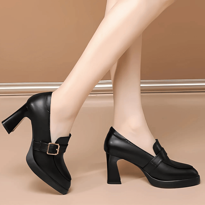 Malena | Zapatos de Tacón Clásicos con Hebilla