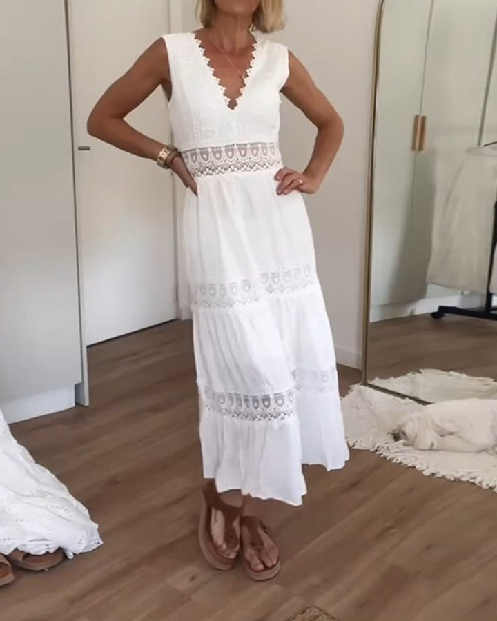 Kim | Bata de encaje con escote en V (casi agotado)
