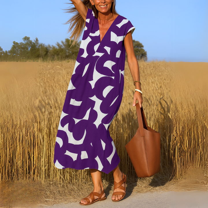 Valérie | Vestido fluido con escote en V