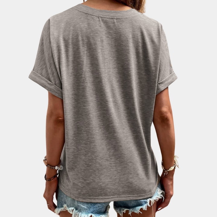 Reapi | Blusa de Verano con Escote en V y Tejido Ligero