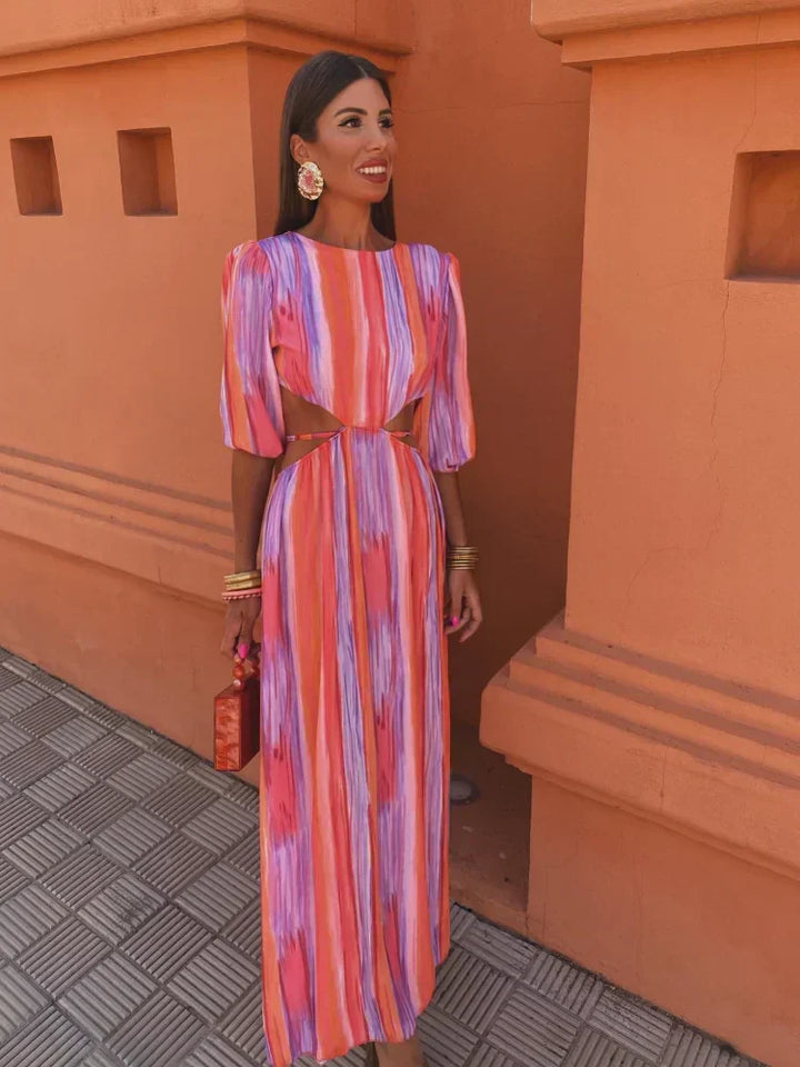 Paloma | Bata de seda elegante con escote