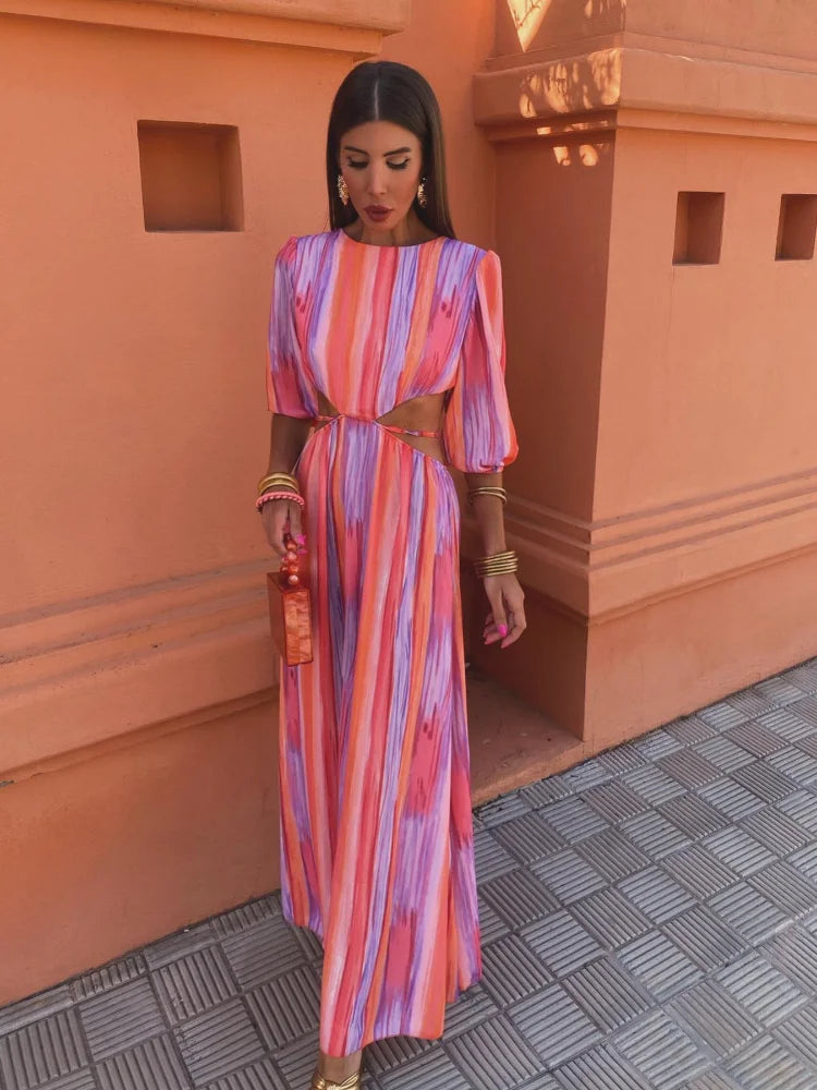 Paloma | Bata de seda elegante con escote