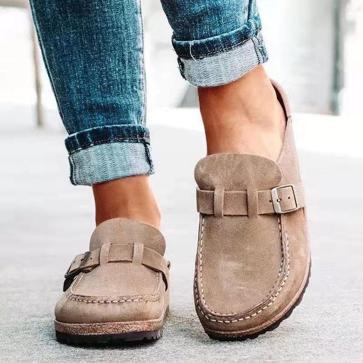 Evi | Zapatillas ortopédicas de madera elegantes
