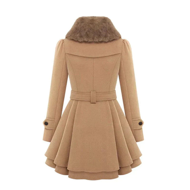 Brenda | Elegante Trinchera con piel vegana