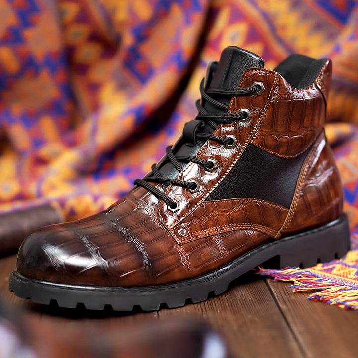 Guy | Botas de piel de cocodrilo