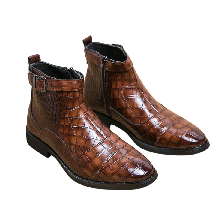 Laurent | Botas de cuero con hebilla