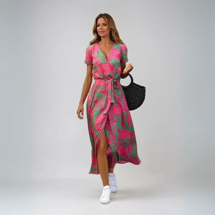 Suzanne - Vestido elegante con escote en V
