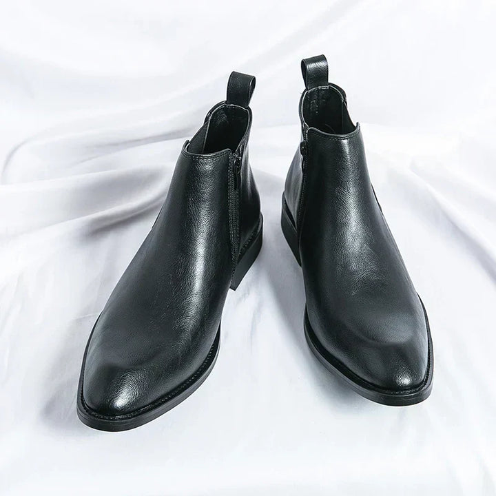 Carlos | Chelsea botas de cuero con cremallera