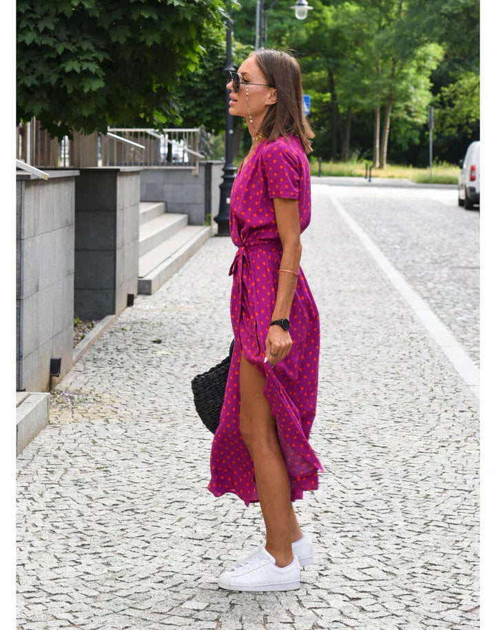 Suzanne - Vestido elegante con escote en V