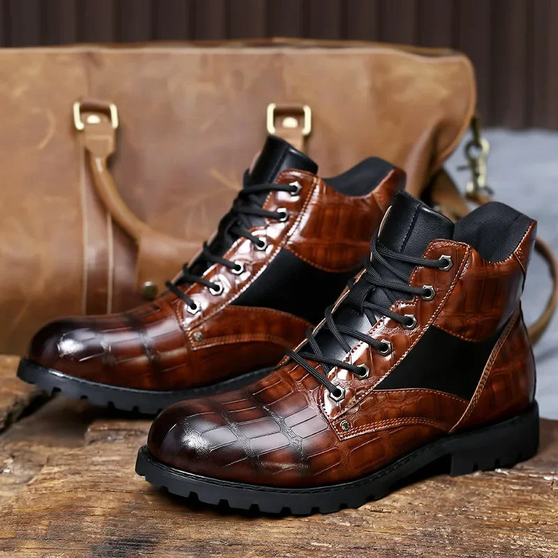 Guy | Botas de piel de cocodrilo