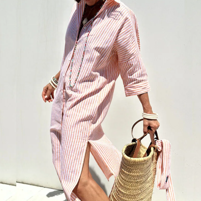 Olene | Camisa de Vestir a Rayas