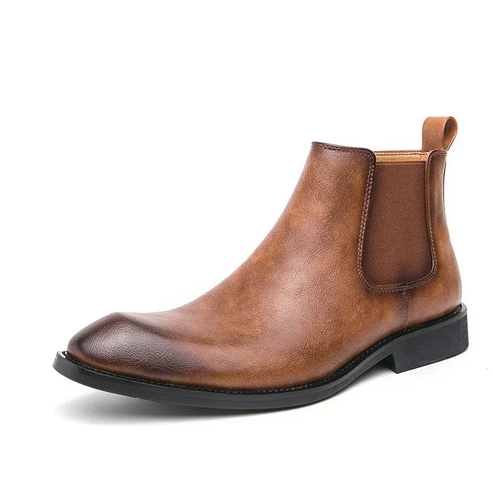 Carlos | Chelsea botas de cuero con cremallera