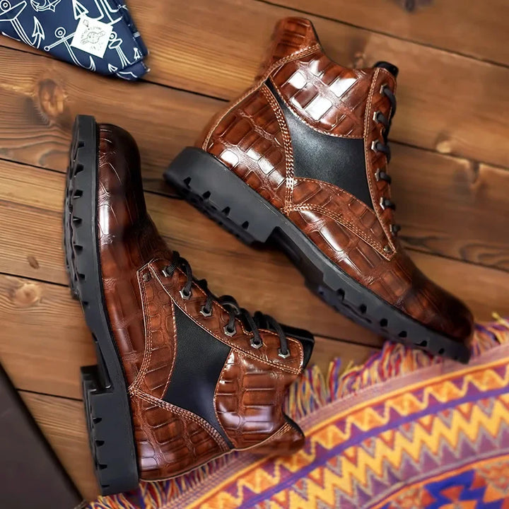 Guy | Botas de piel de cocodrilo